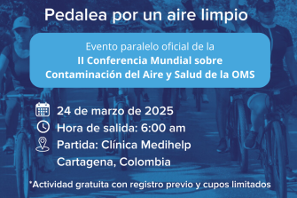 Pedalea por un aire limpio en Cartagena