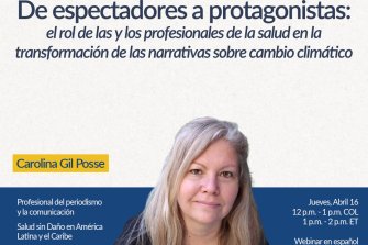 Seminario web | El rol de las y los profesionales de salud en la comunicación del cambio climático