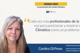 Carolina Gil Posse y las narrativas sobre cambio climático y salud