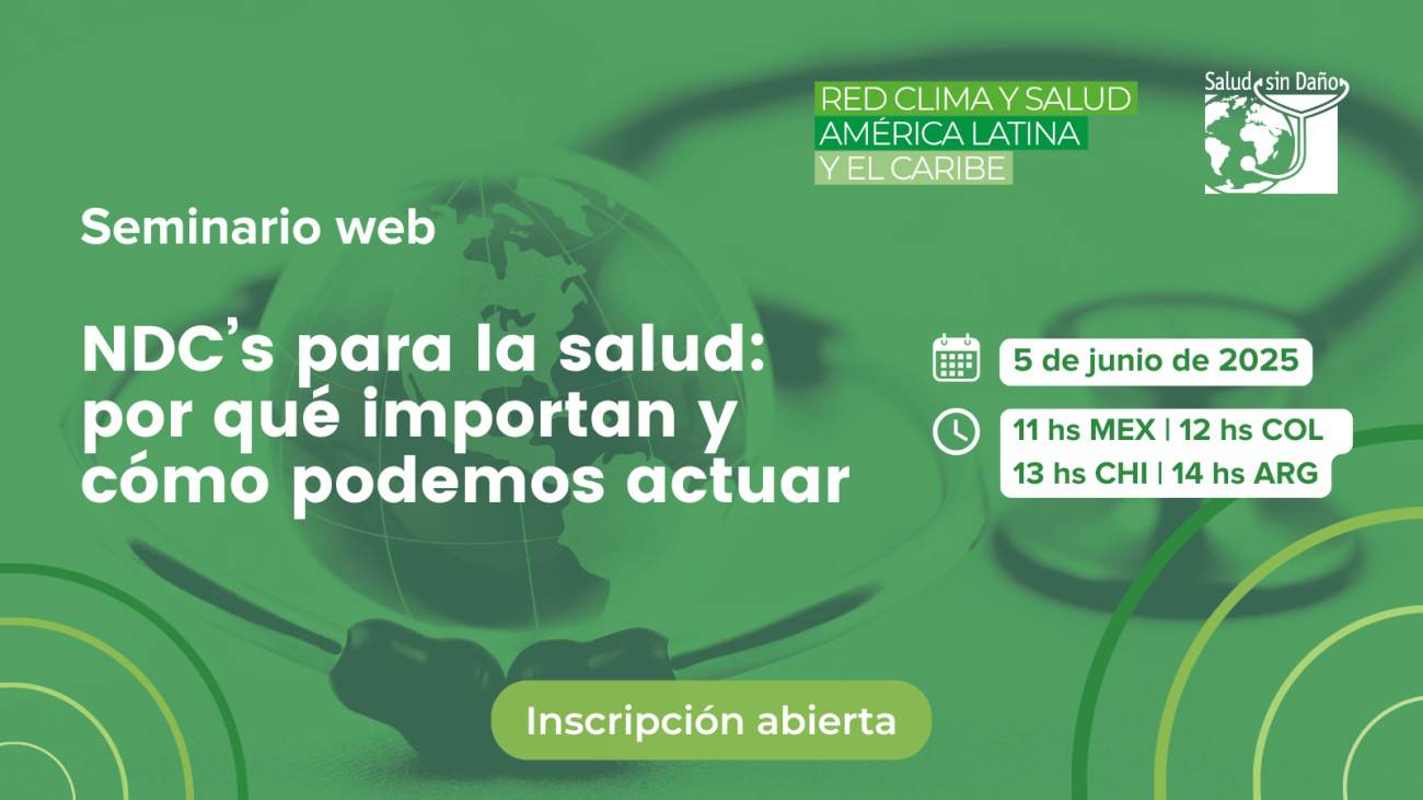 Seminario web | NDCs para la salud: por qué importan y cómo podemos actuar